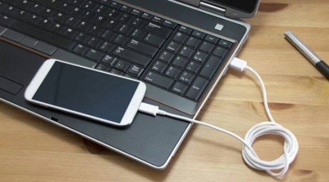 Laptop for phone charging